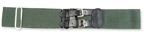 Stable belts in pure acrylic with leather fittings.